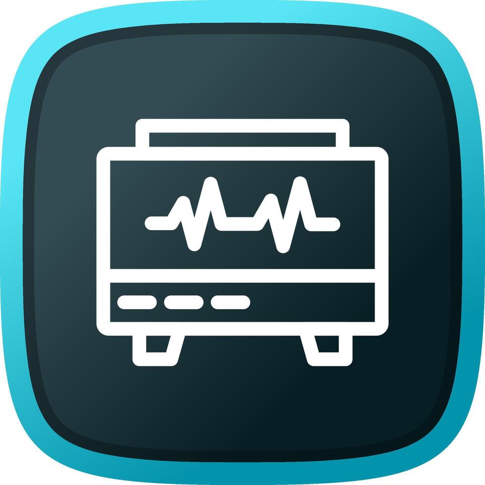 diseño de icono creativo de monitor ekg vector