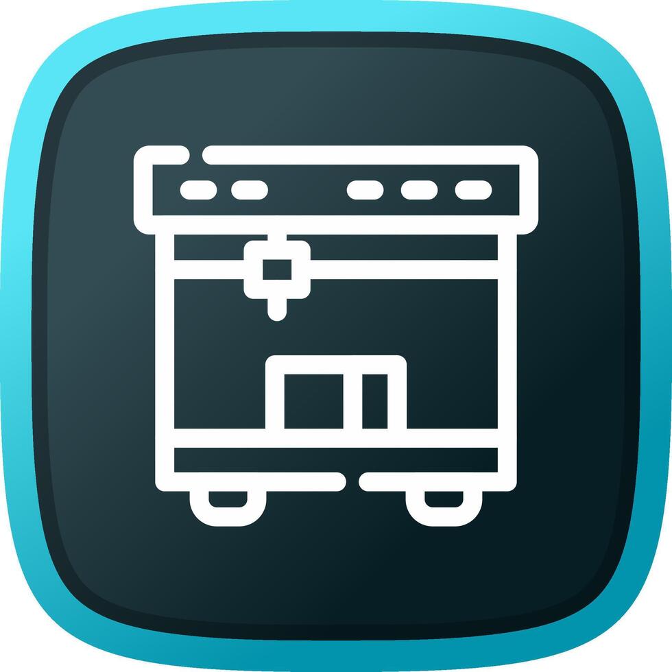 3D Printing Creative Icon Design vector