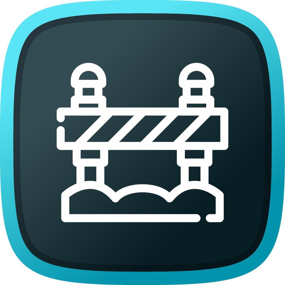 Road Block Creative Icon Design vector