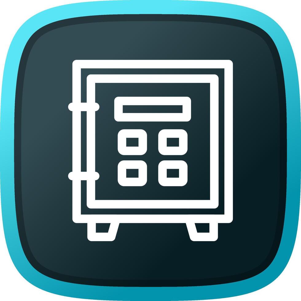 Safe Lock Creative Icon Design vector