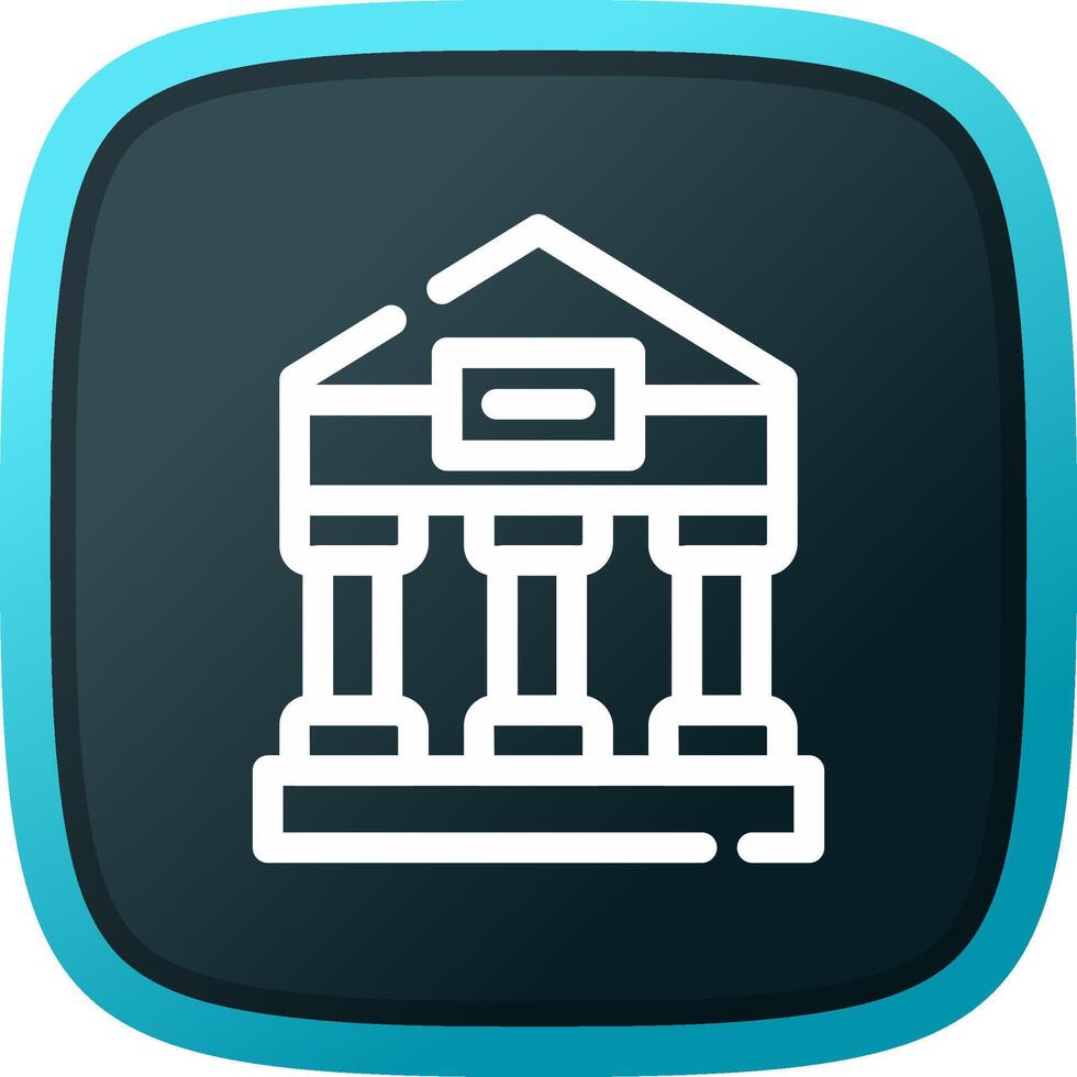 Greek Temple Creative Icon Design vector