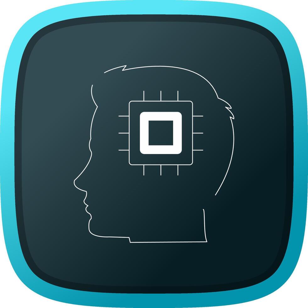Human Processor Creative Icon Design vector