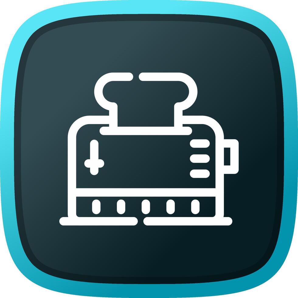 Toaster Creative Icon Design vector