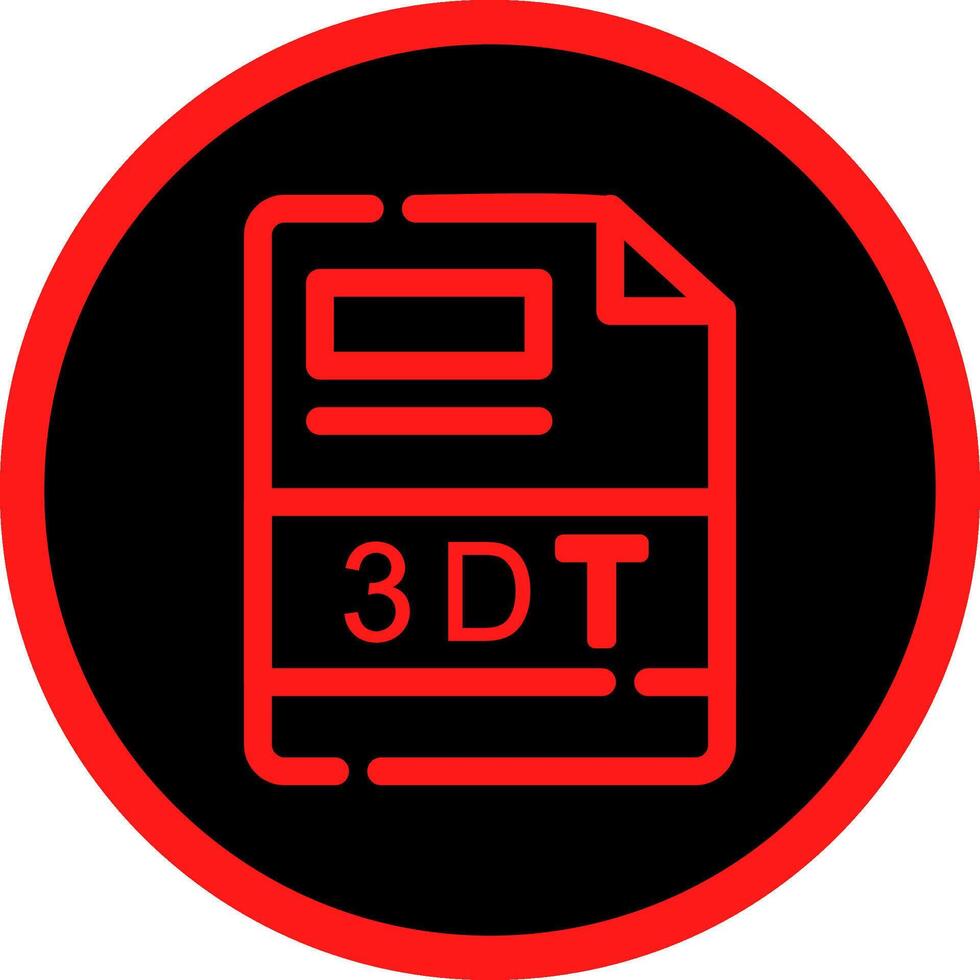 3DT Creative Icon Design vector