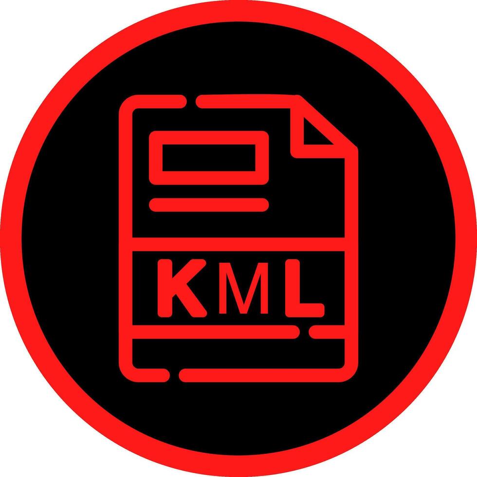 KML Creative Icon Design vector