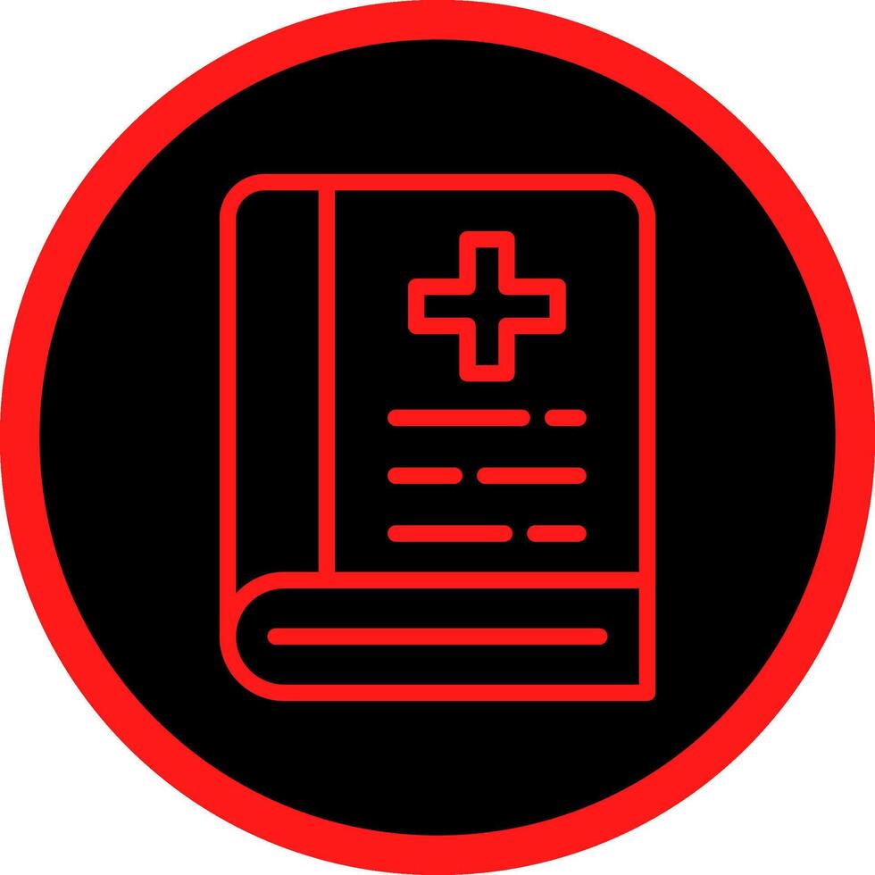 Line Red Gradient Circle Design vector