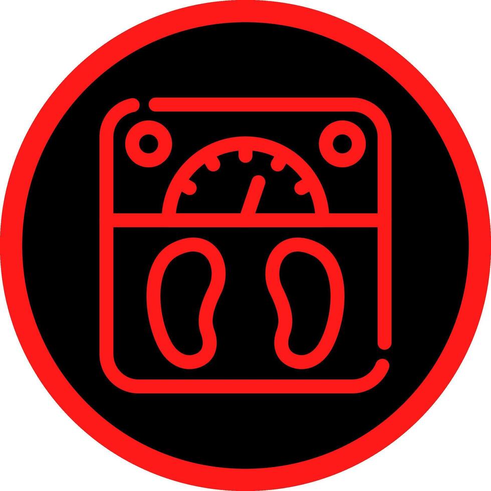 Line Red Gradient Circle Design vector