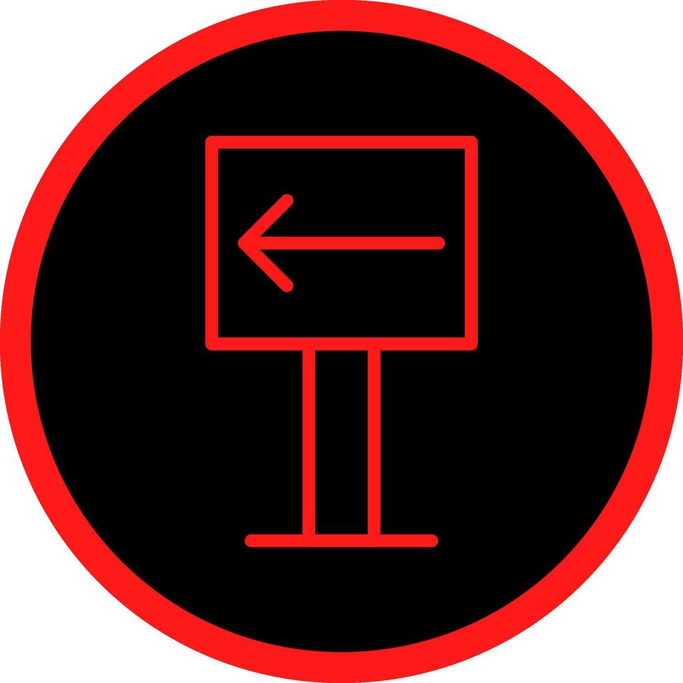 Left Creative Icon Design vector