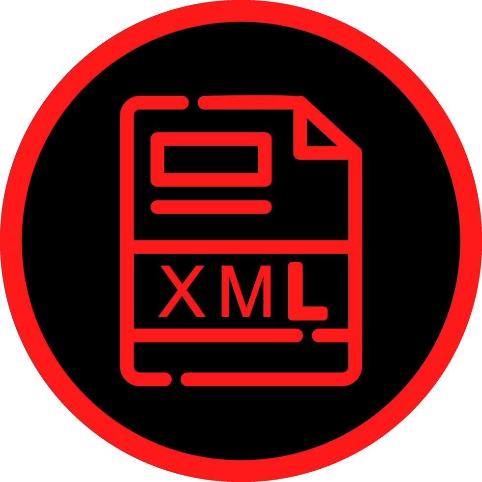 XML Creative Icon Design vector
