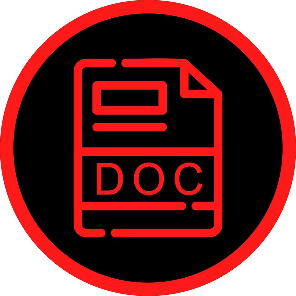 DOC Creative Icon Design vector