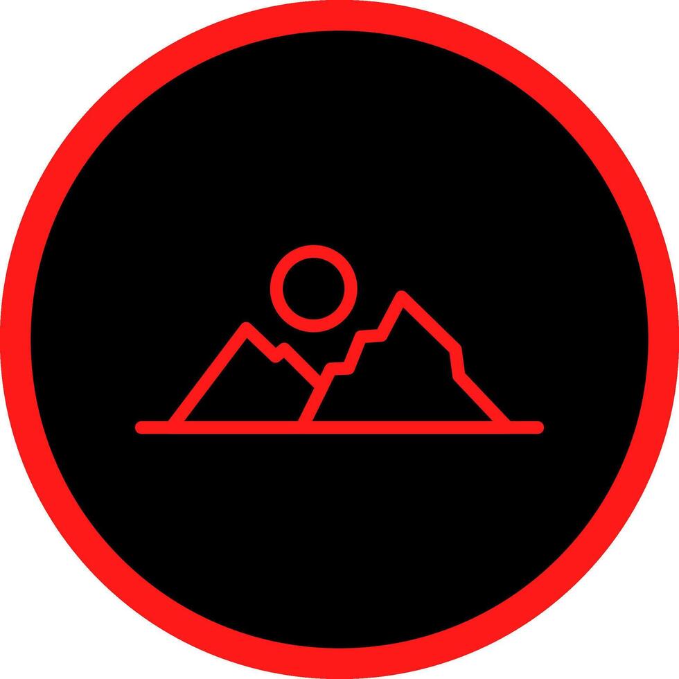 Mountains Creative Icon Design vector