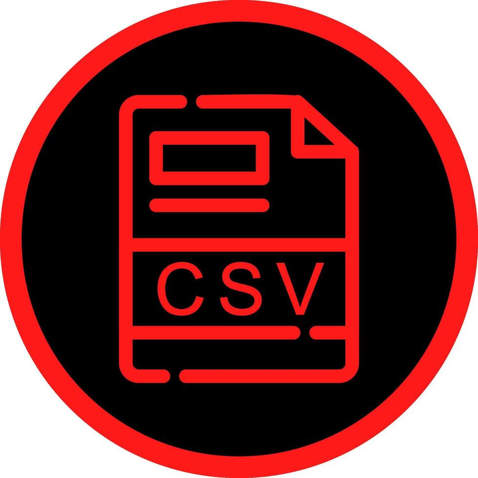 CSV Creative Icon Design vector