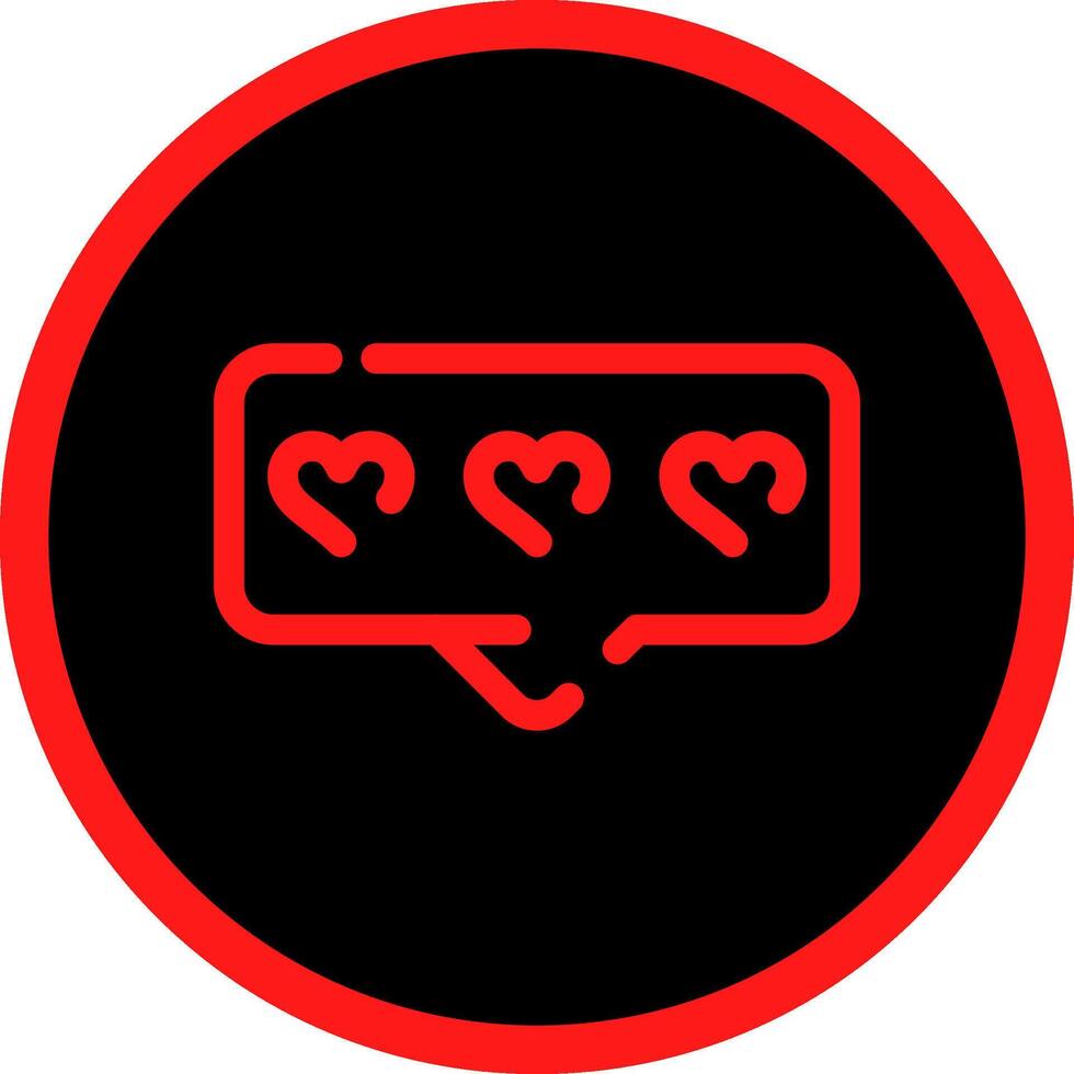 Comment Heart Creative Icon Design vector