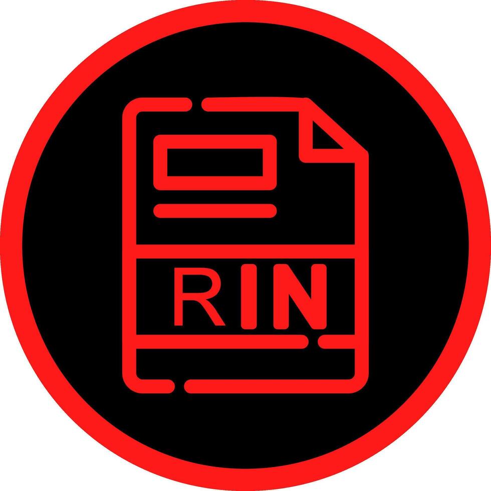 RIN Creative Icon Design vector