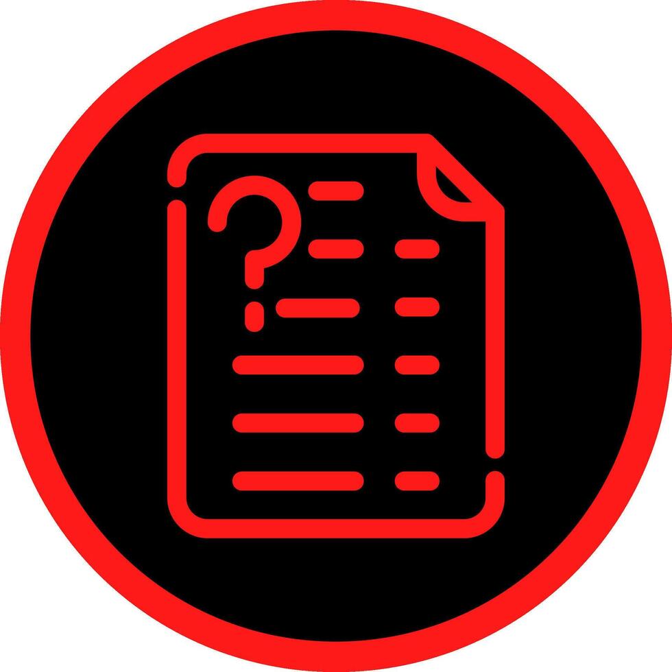 Question Creative Icon Design vector