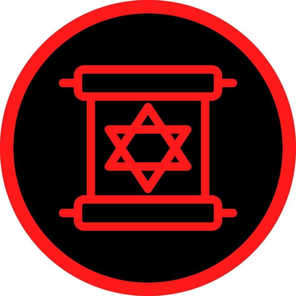 Scroll torah Creative Icon Design vector