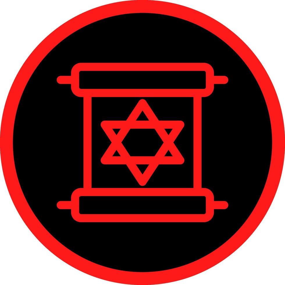 Scroll torah Creative Icon Design vector