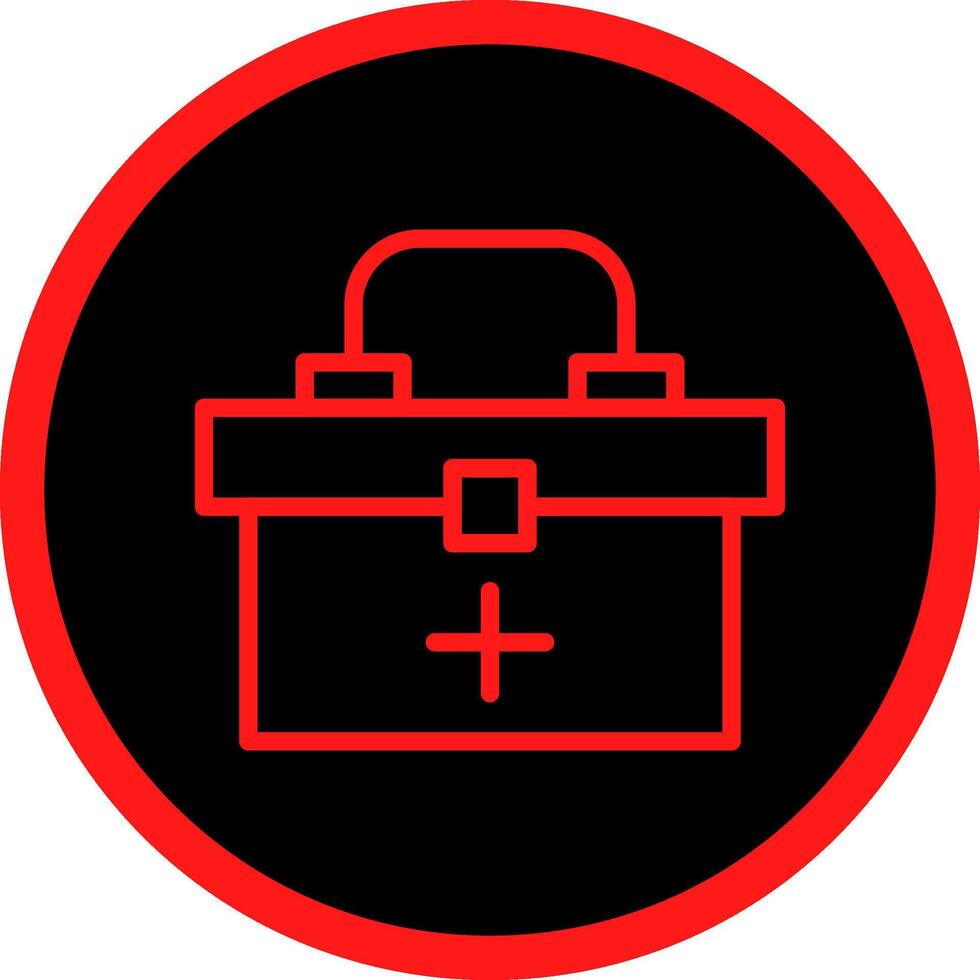 First Aid Kit Creative Icon Design vector