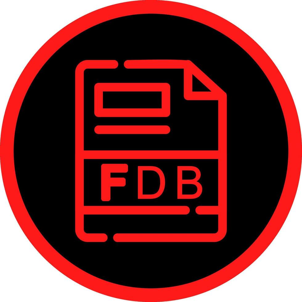 FDB Creative Icon Design vector