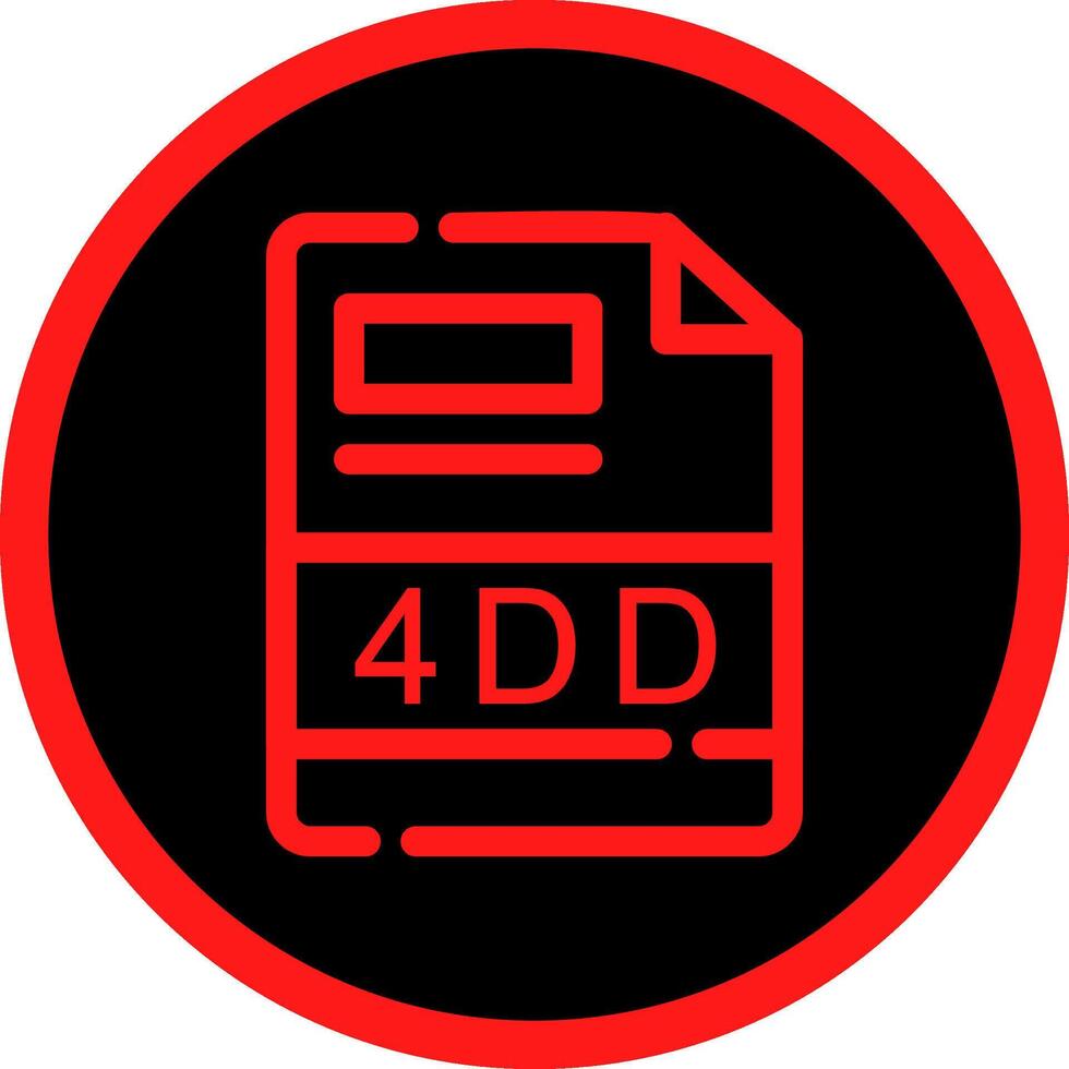 4DD Creative Icon Design vector