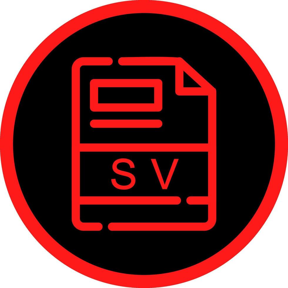 sv creativo icono diseño vector