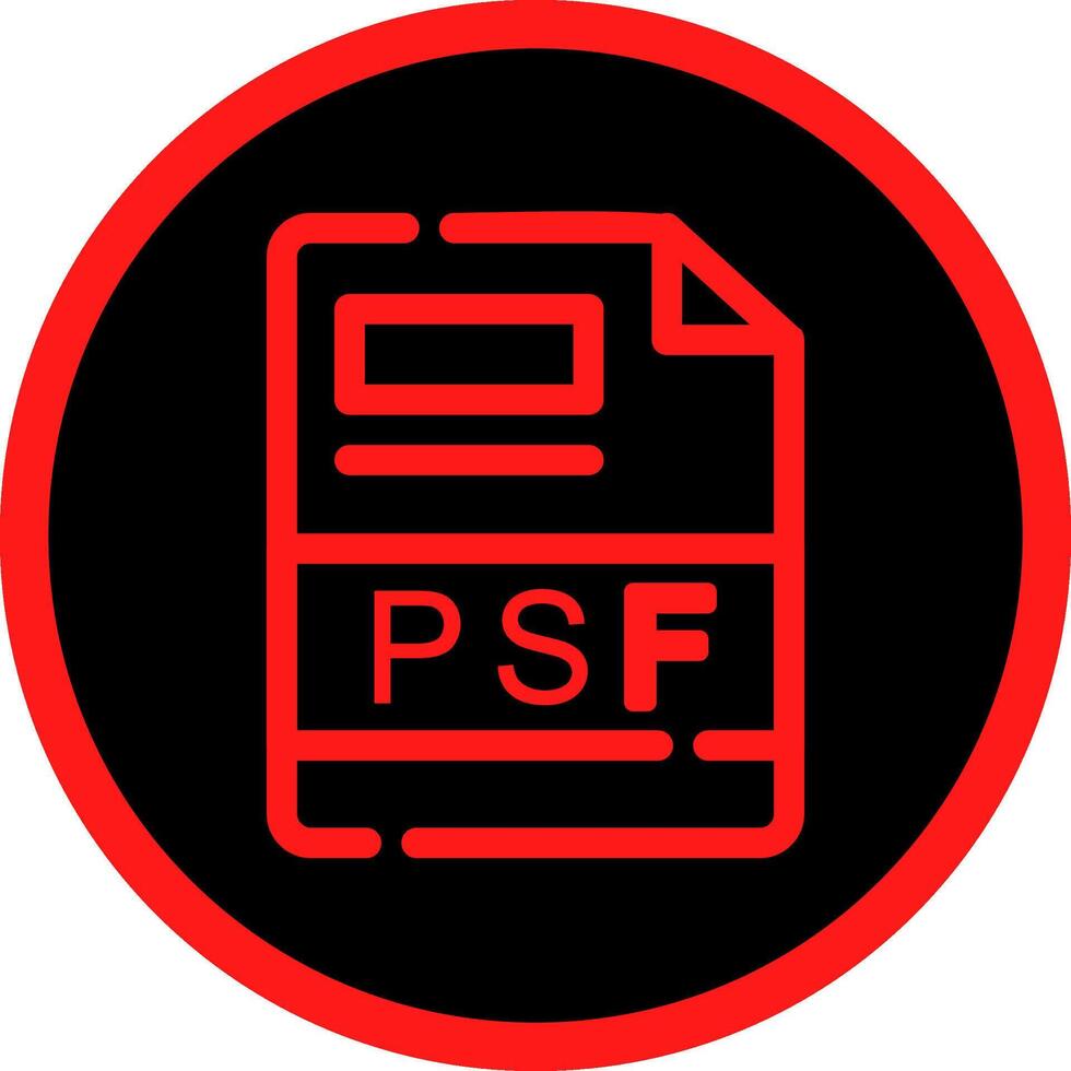 PSF Creative Icon Design vector