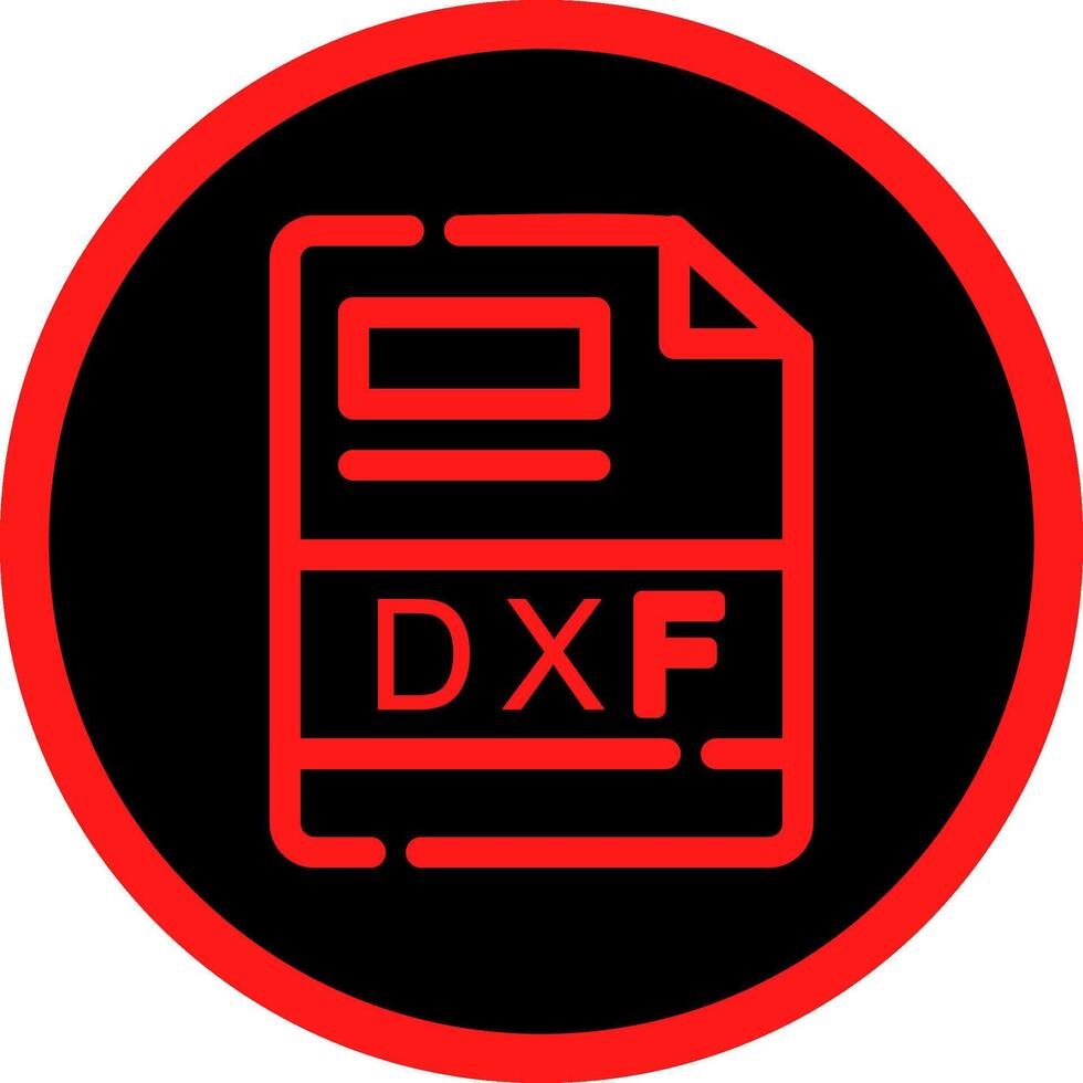 DXF Creative Icon Design vector