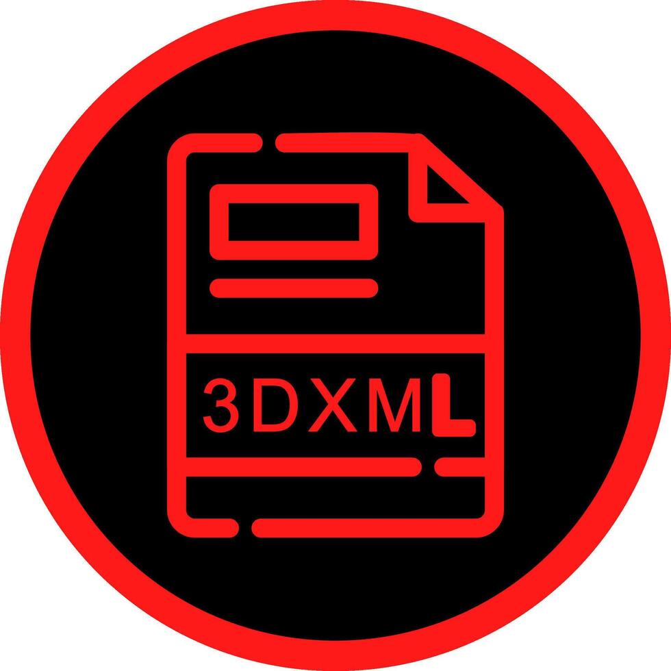 3DXML Creative Icon Design vector