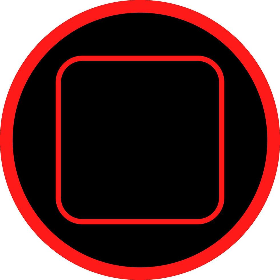 línea rojo degradado circulo diseño vector