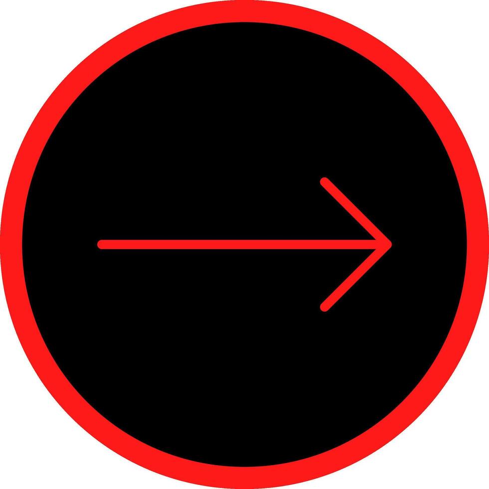 Right Arrow Creative Icon Design vector