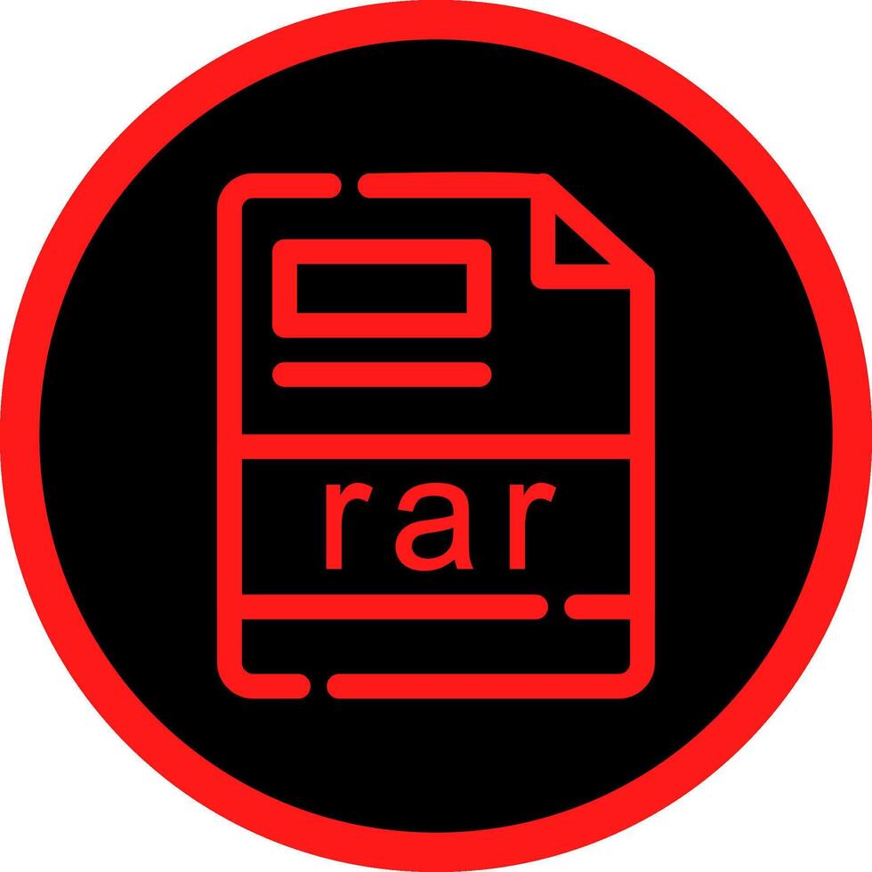 rar Creative Icon Design vector