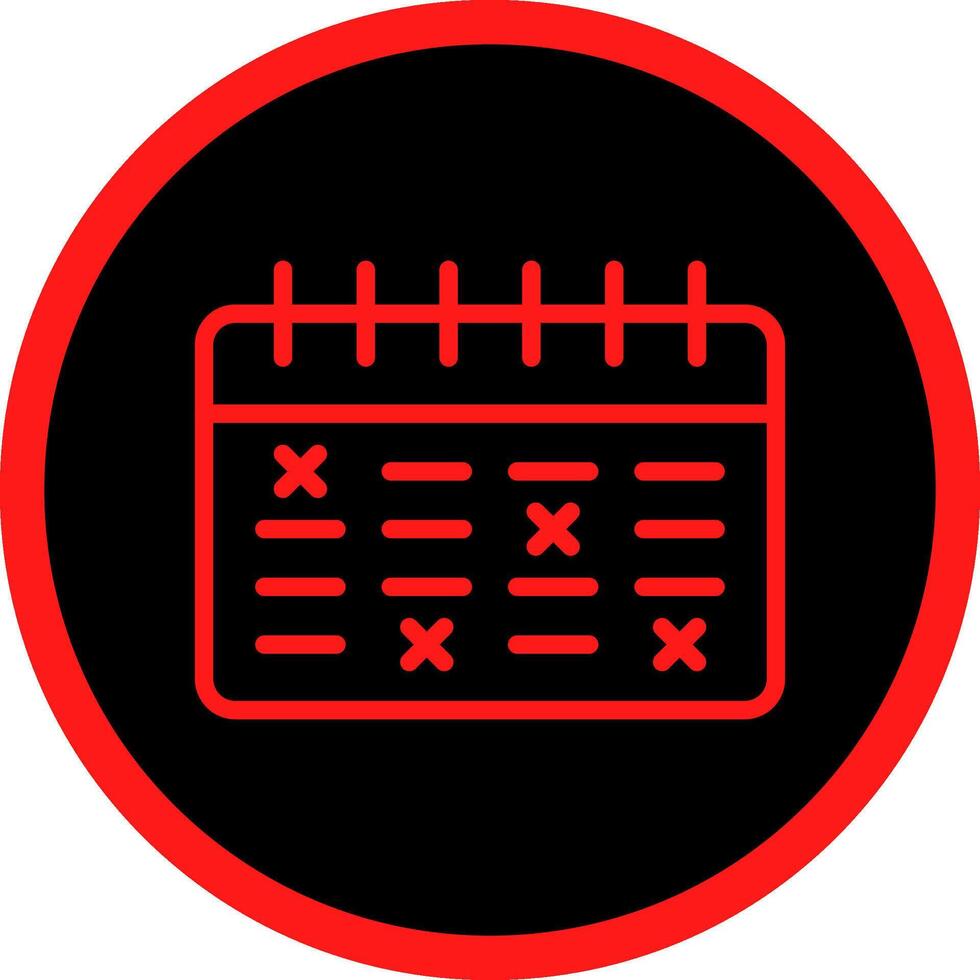 Schedule Creative Icon Design vector
