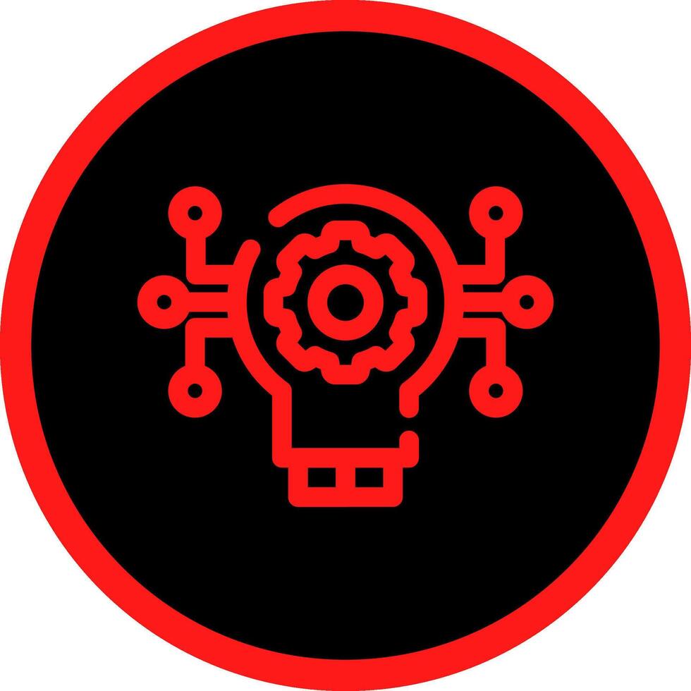 Technology Disruption Creative Icon Design vector