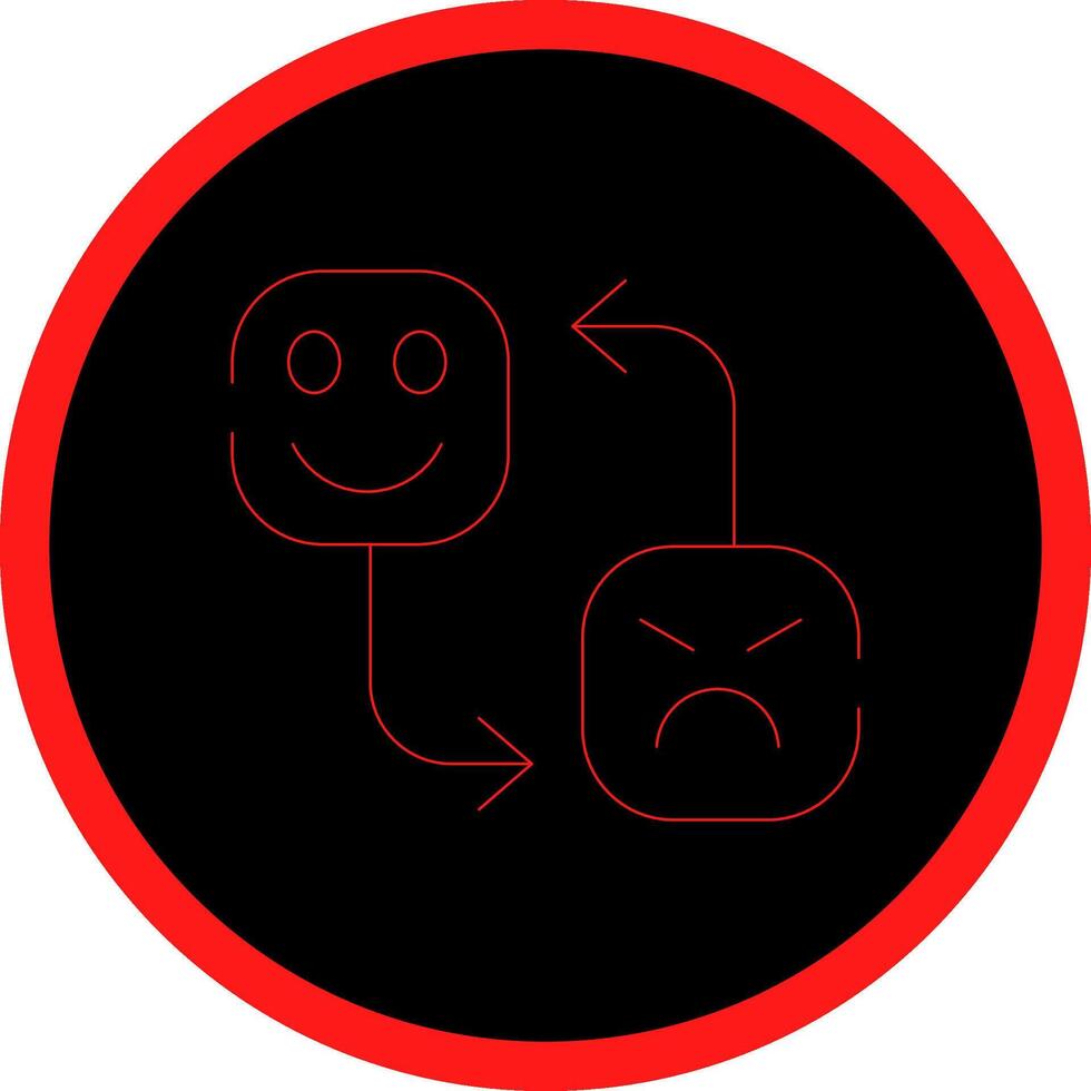Mood Swing Creative Icon Design vector