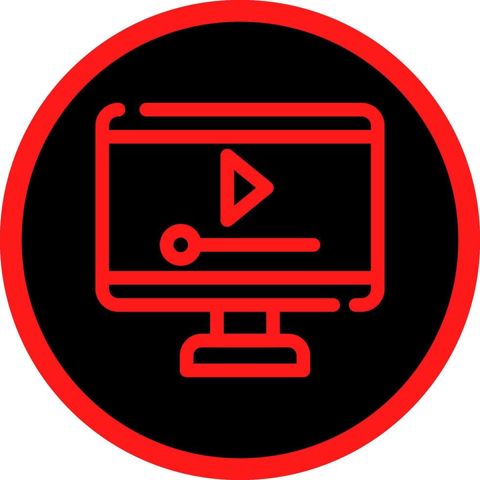 Video Player Creative Icon Design vector