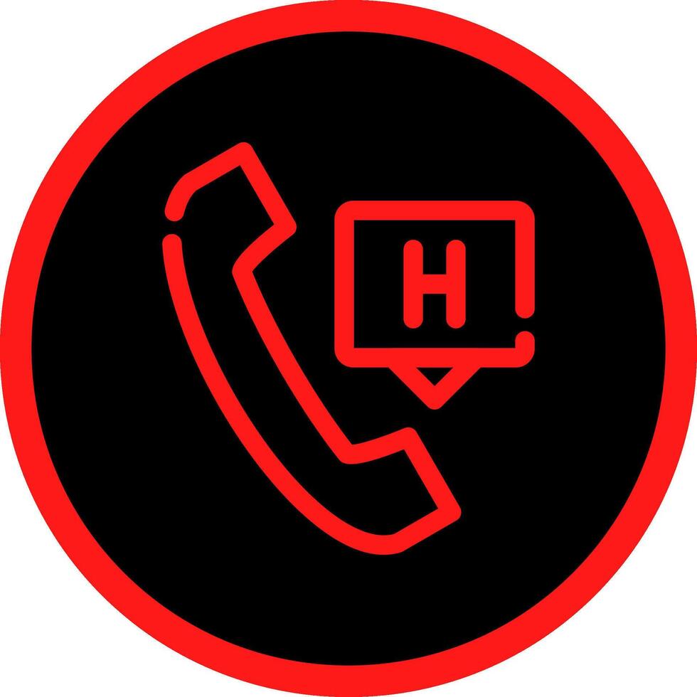 Emergency Call Creative Icon Design vector