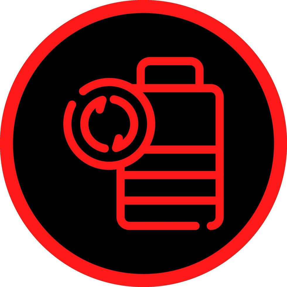 Battery Recyclings Creative Icon Design vector
