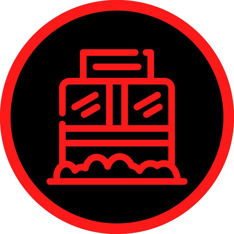 Ticket Box Creative Icon Design vector