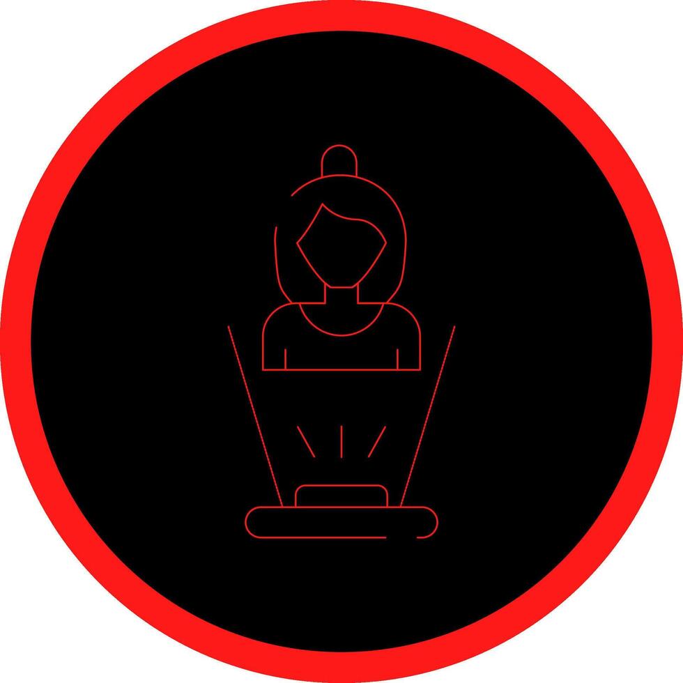 Hologram Creative Icon Design vector