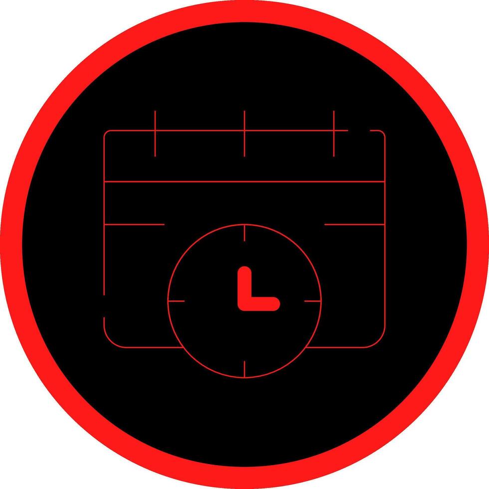 Deadline Creative Icon Design vector