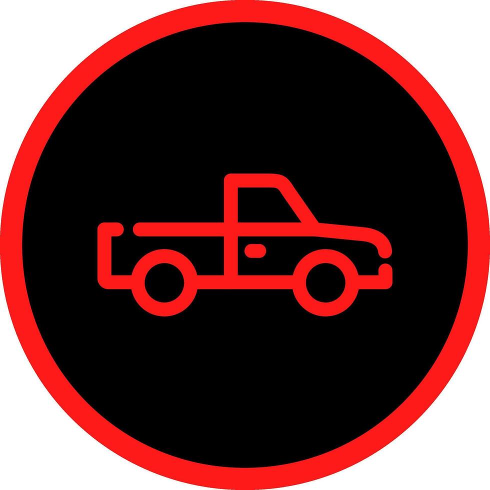 Pickup Truck Creative Icon Design vector