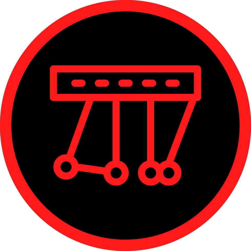 Newton Cradle Creative Icon Design vector