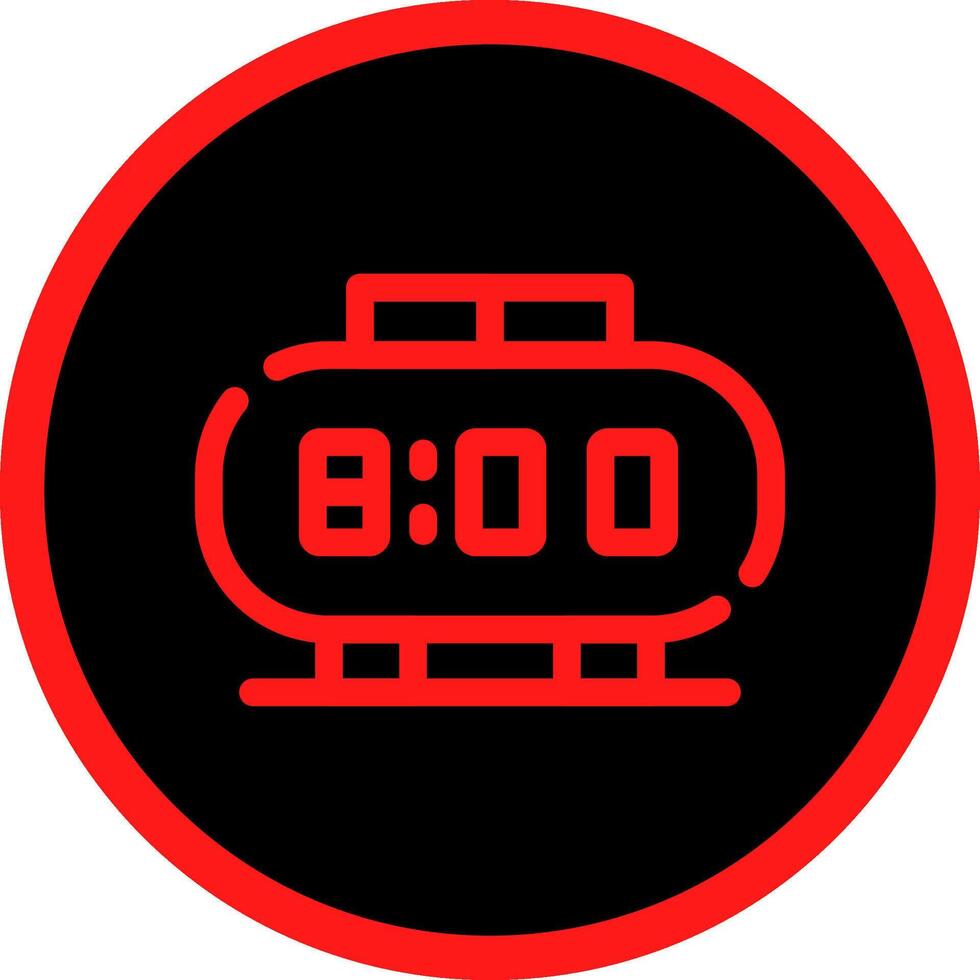 Digital Clock Creative Icon Design vector