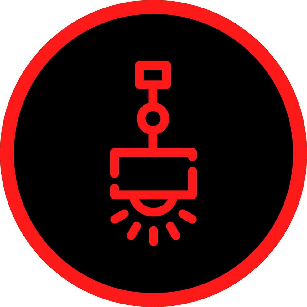 Hanging Lamp Creative Icon Design vector
