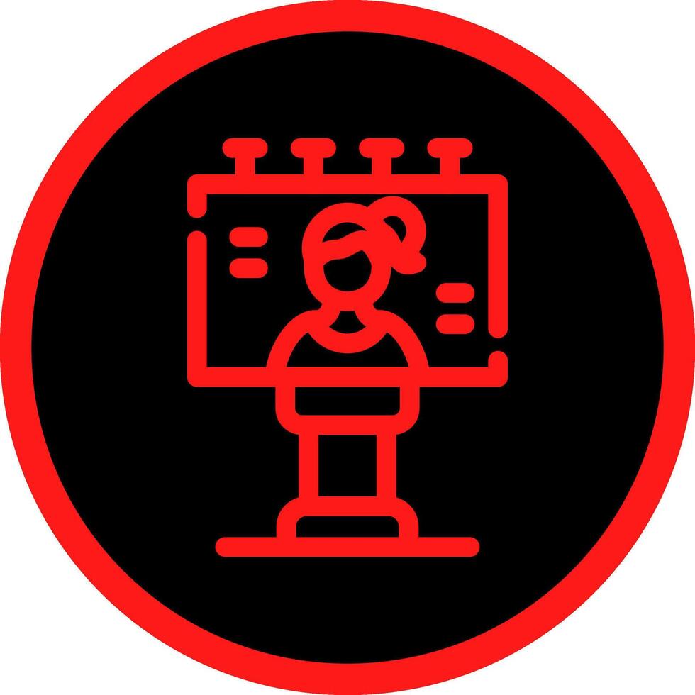 Billboard Creative Icon Design vector