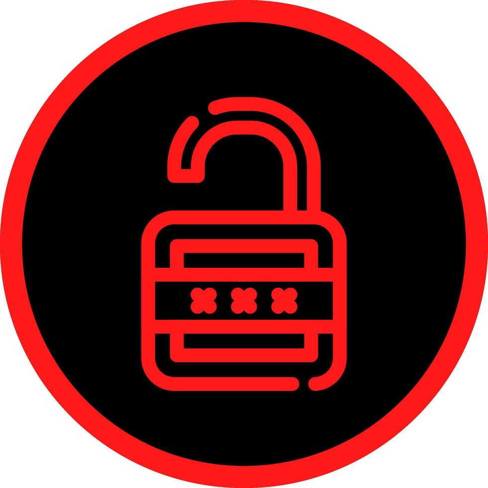 Lock Open Creative Icon Design vector