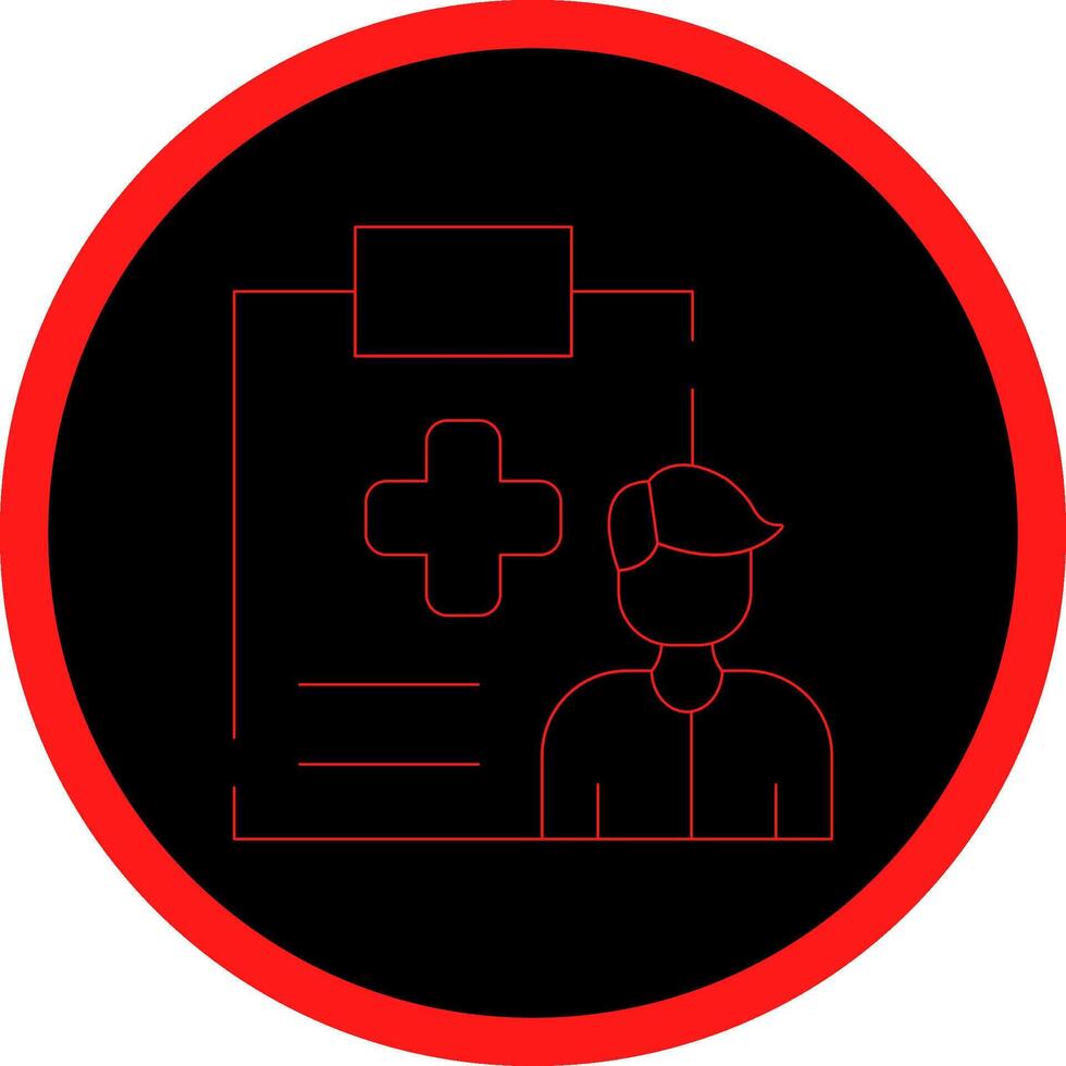 Health Inspector Creative Icon Design vector