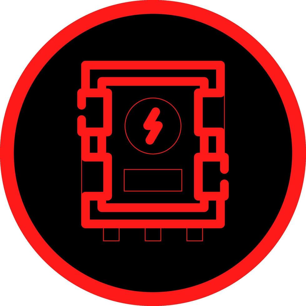 Electrical Panel Creative Icon Design vector
