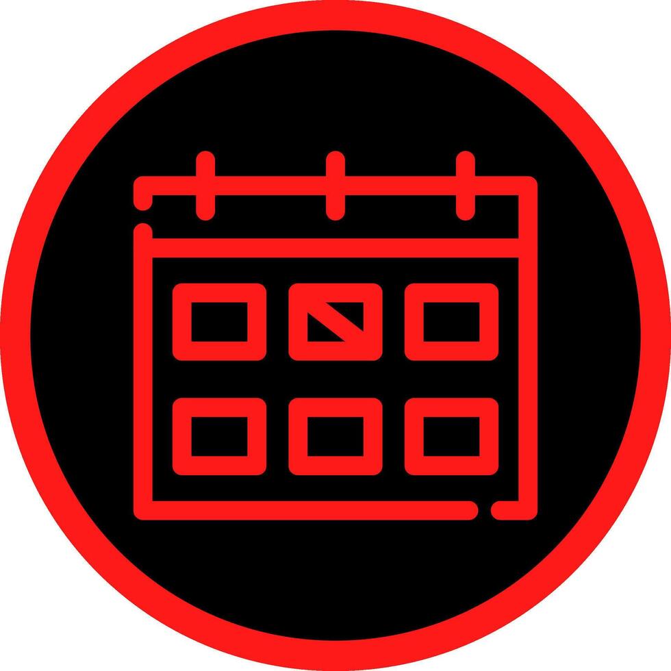 Line Red Gradient Circle Design vector