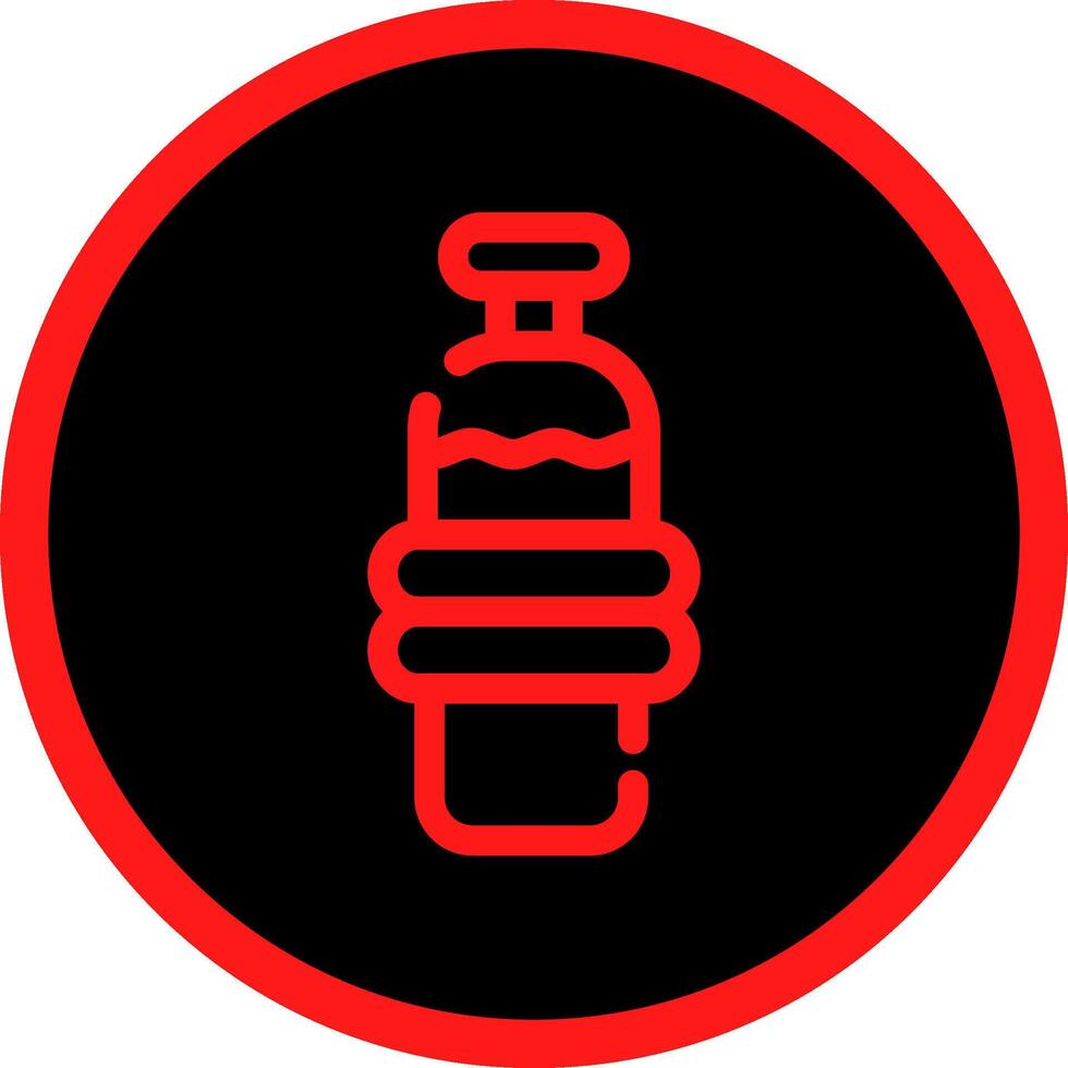 Water Bottle Creative Icon Design vector